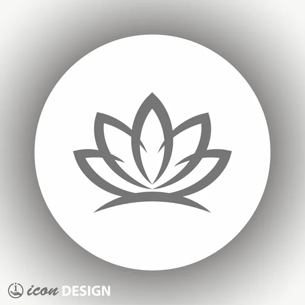 Piktogramm des Lotussymbols — Stockvektor