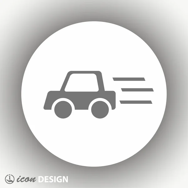 Pictografía del icono del coche — Vector de stock