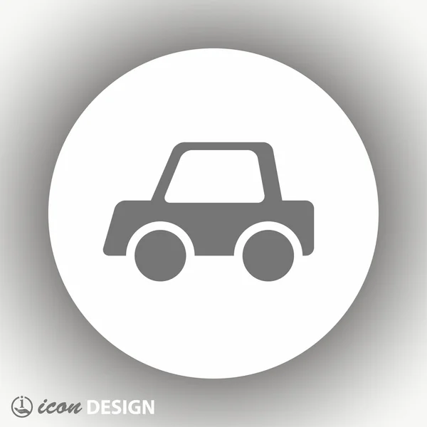 Pictografía del icono del coche — Vector de stock