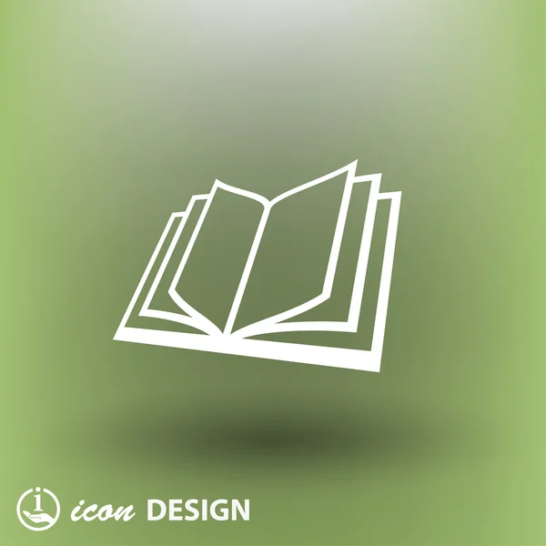 Pictogramme de l'icône du livre — Image vectorielle