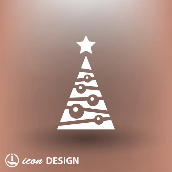 Pictogramme de l'arbre de Noël — Image vectorielle