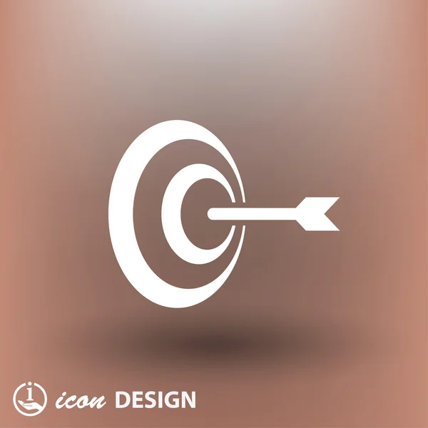 Pictogramme de l'icône cible — Image vectorielle