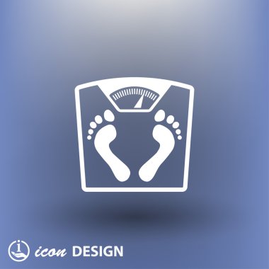 ayak izleri ile banyo Baskülü