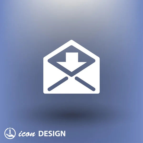 Pictogramme de l'icône mail — Image vectorielle