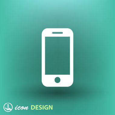 cep telefonu düz tasarım simgesi