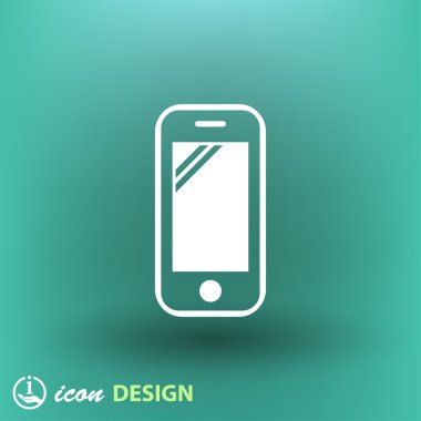 cep telefonu düz tasarım simgesi