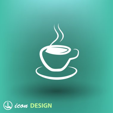 Kupası düz tasarım simgesi 