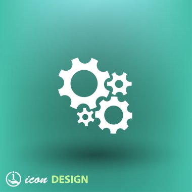 Vites düz tasarım simgesi 