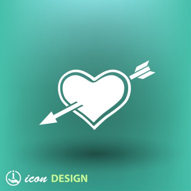 kalp ile ok simgesi