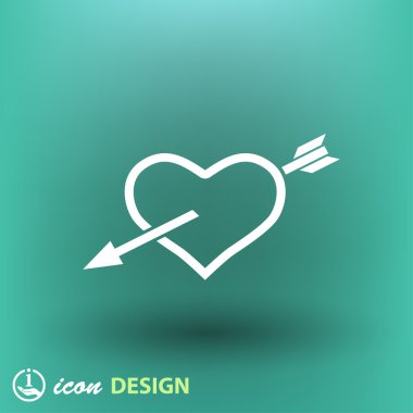 kalp ile ok simgesi