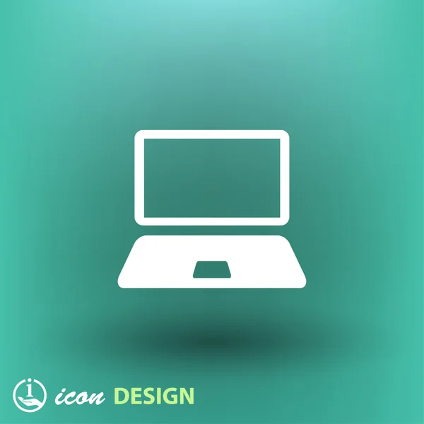 Computer flache Design-Ikone — Stockvektor