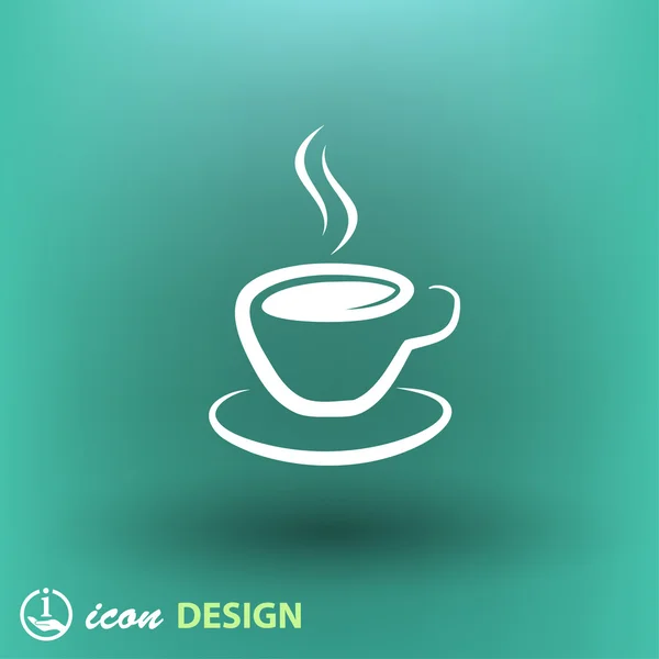 Cup flat design ikon — Stock vektor