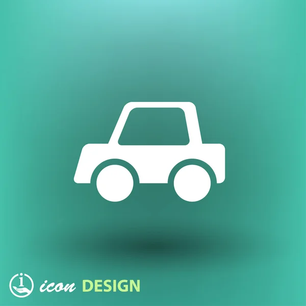 Car flat design icon — Stock Vector