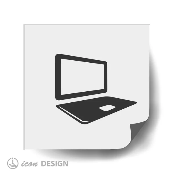 Computer flache Design-Ikone — Stockvektor