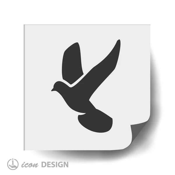 Duif vogel icoon — Stockvector