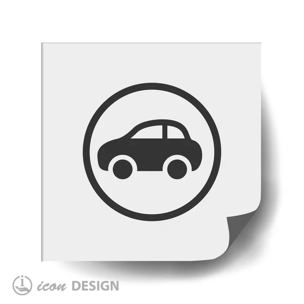 Car flat design icon — Stock Vector