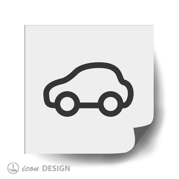 Coche icono de diseño plano — Archivo Imágenes Vectoriales