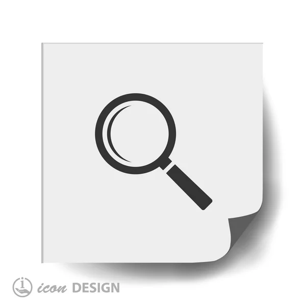 Search flat design icon — Stock Vector