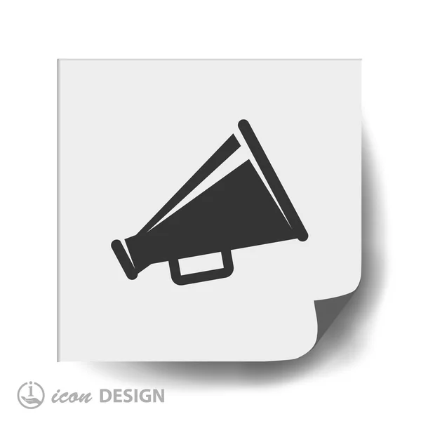 Megaphone flat design icon — Stock Vector