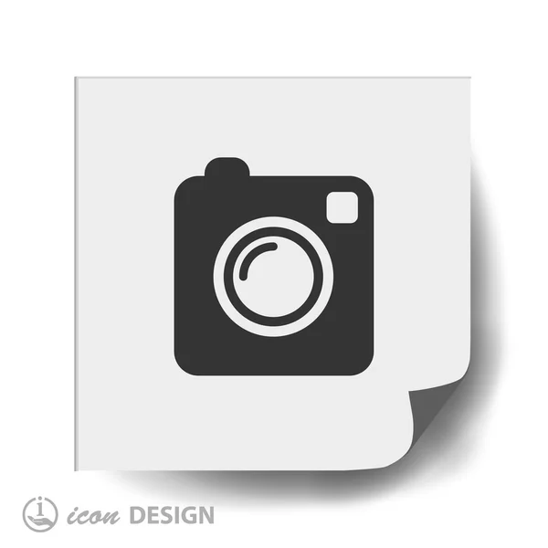 Camera flat design icon — Stock Vector