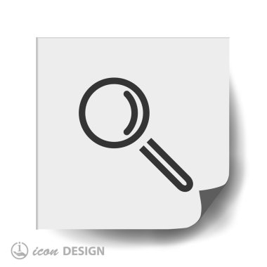 Arama düz tasarım simgesi