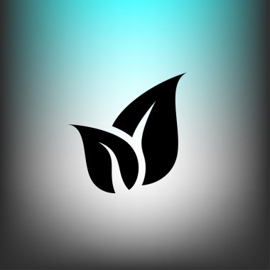 Eko düz tasarım simgesi 