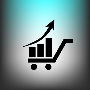 Alışveriş sepeti simgesini grafik