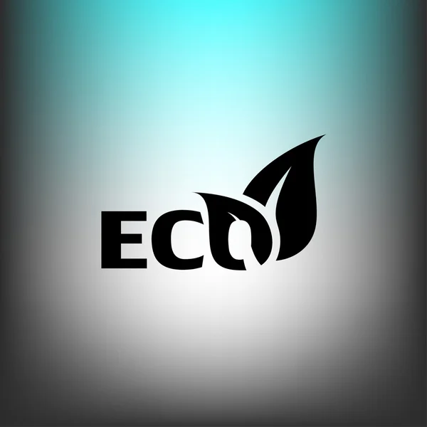 Ícone de design plano Eco —  Vetores de Stock