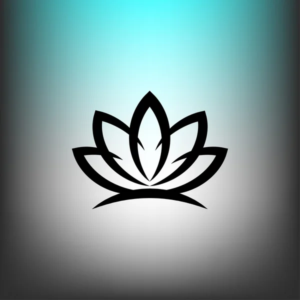 Icona di design piatto Lotus — Vettoriale Stock