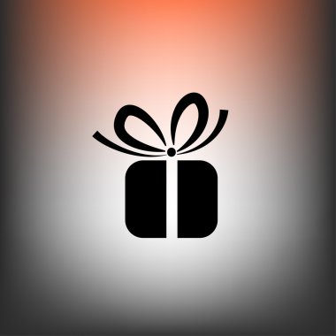 Hediye düz tasarım simgesi