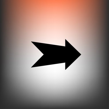 ok düz tasarım simgesi