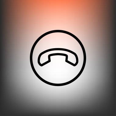 Telefon Düz Tasarım Simgesi 