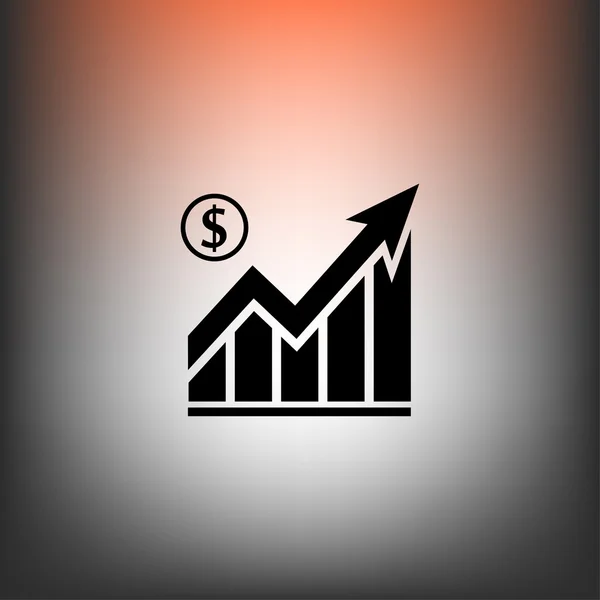 Pictograma do ícone gráfico — Vetor de Stock