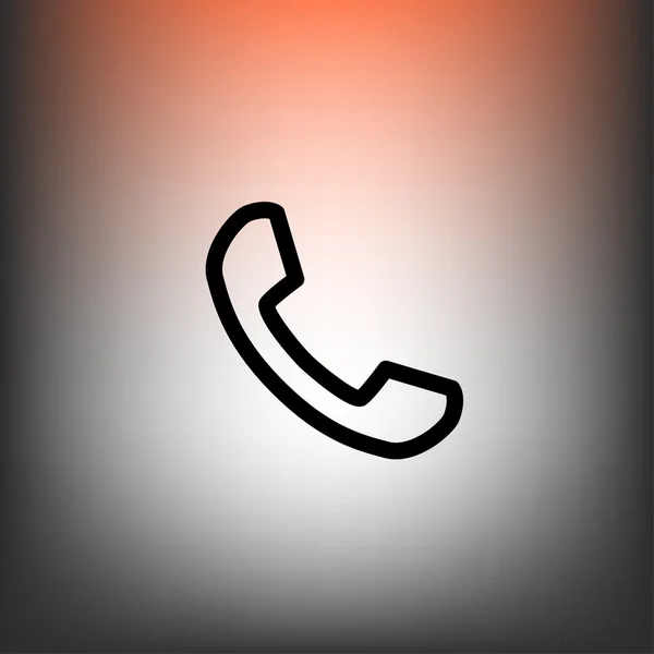 Icono de diseño plano de teléfono — Vector de stock