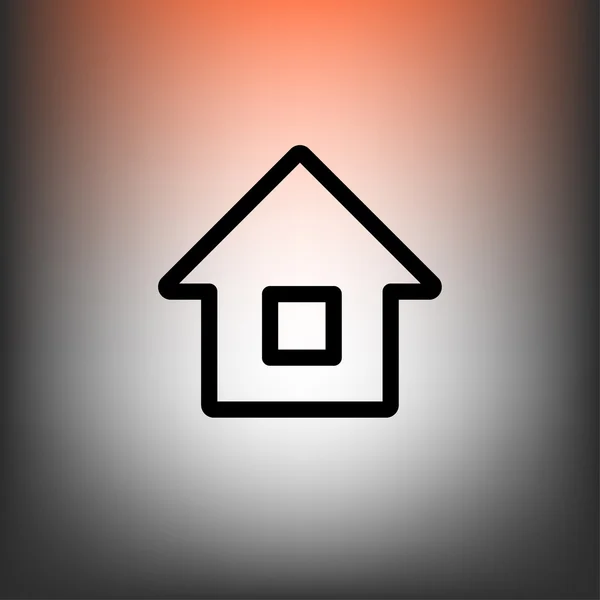 Lakás lakberendezés ikon — Stock Vector
