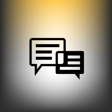  konuşma balonları simgesi