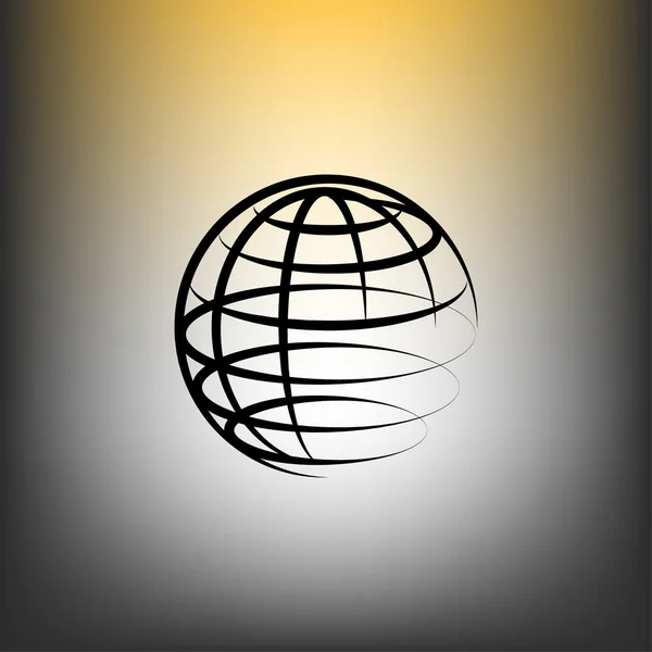 Ikony Symbols glob ikona — Wektor stockowy