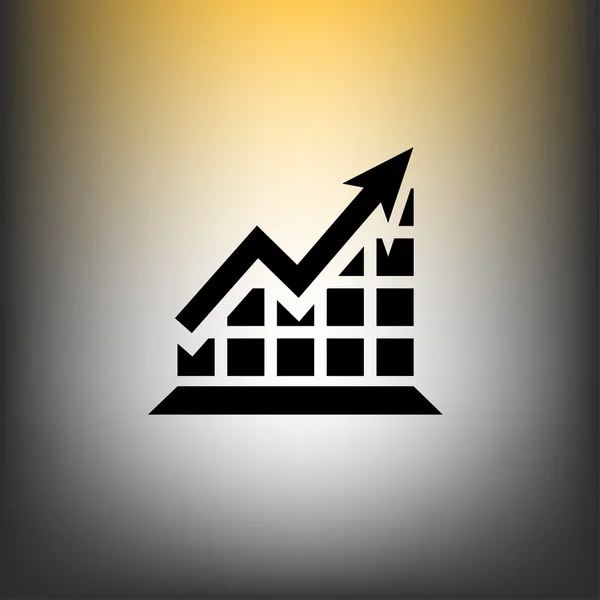 Business chart icon — Stock Vector