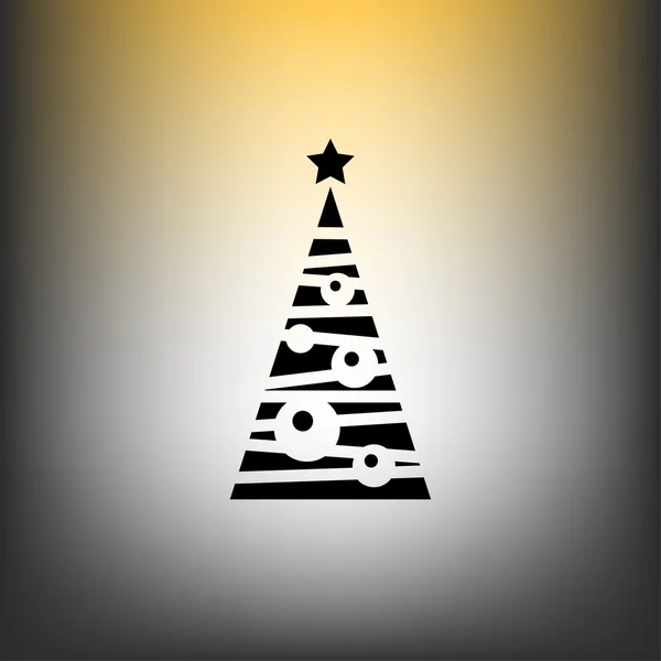 Різдвяна ялинка значок — стоковий вектор