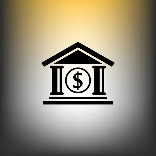 Bank teken pictogram — Stockvector