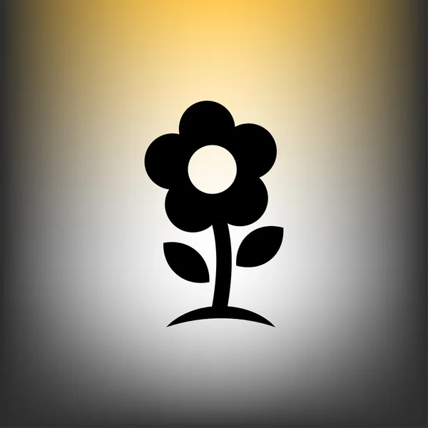 Fioritura icona del fiore — Vettoriale Stock