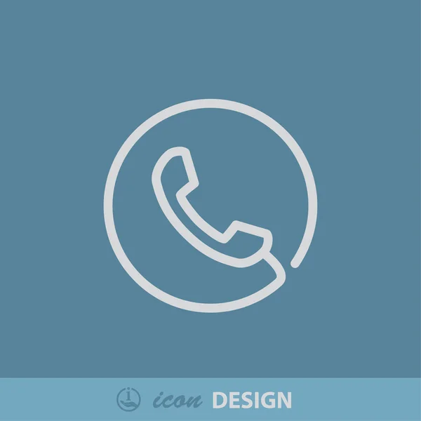 Pictograph van telefoonpictogram — Stockvector