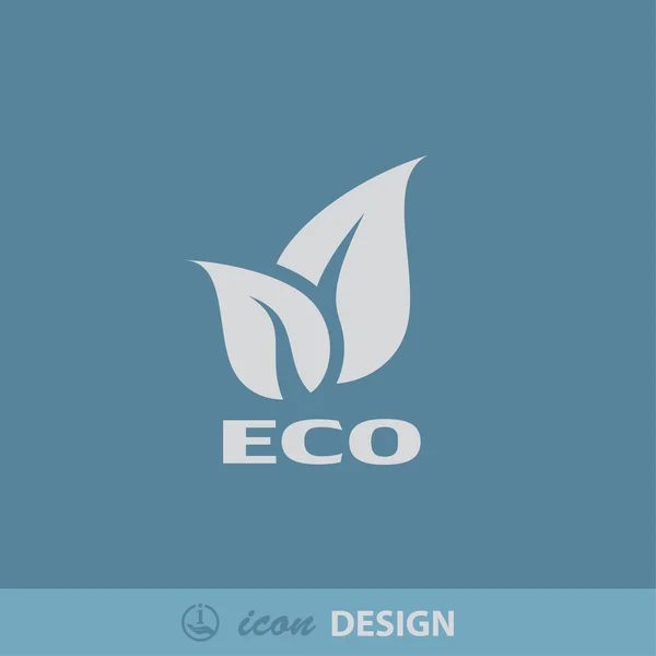 Eco icon Pictograph — Stock Vector