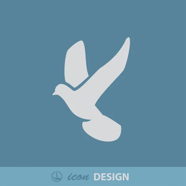 Paloma pájaro icono — Archivo Imágenes Vectoriales