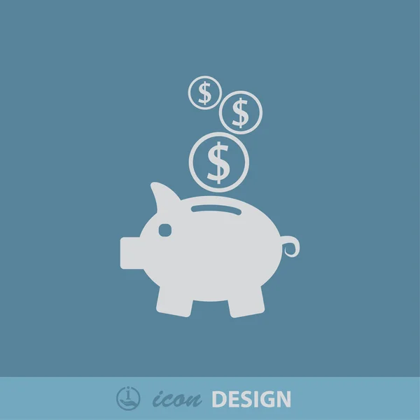 Piggy bank icon — Stock Vector