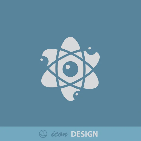 Atom scheme icon — Stock Vector