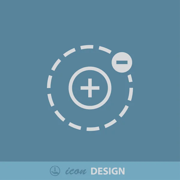 Icona schema atomico — Vettoriale Stock