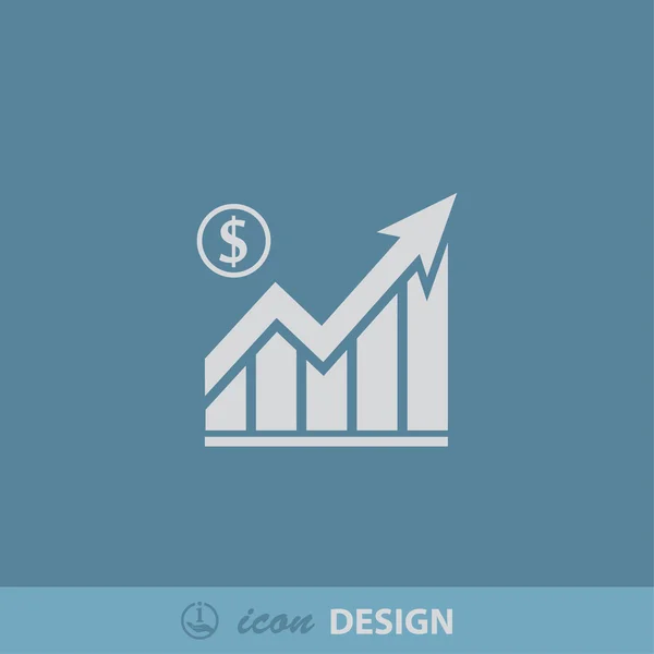 Icono gráfico de negocios — Archivo Imágenes Vectoriales