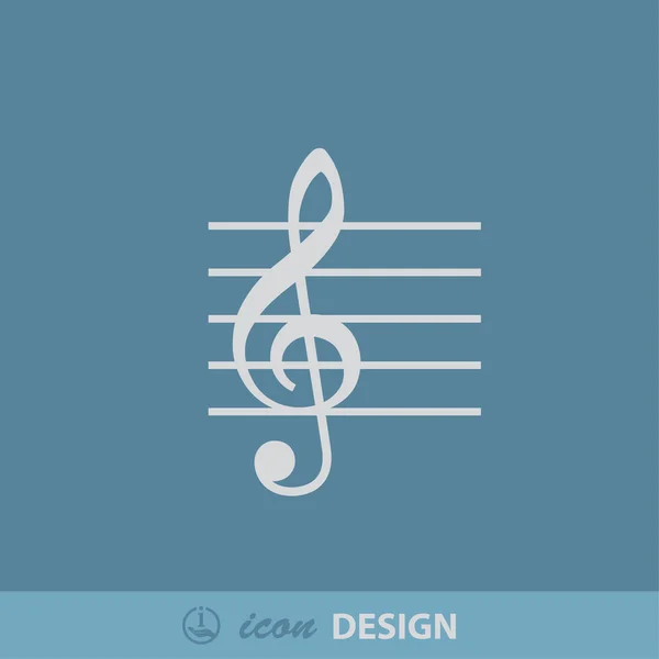 Musique aigu clef — Image vectorielle