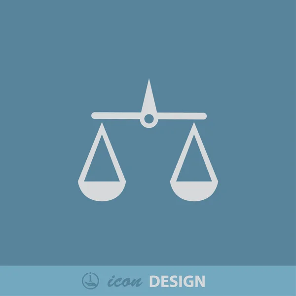 Pictograph van Justitie schalen — Stockvector